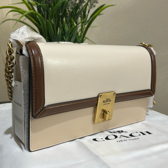 Coach Hutton Colorblock Leather Shoulder Bag - Picture 3 of 13